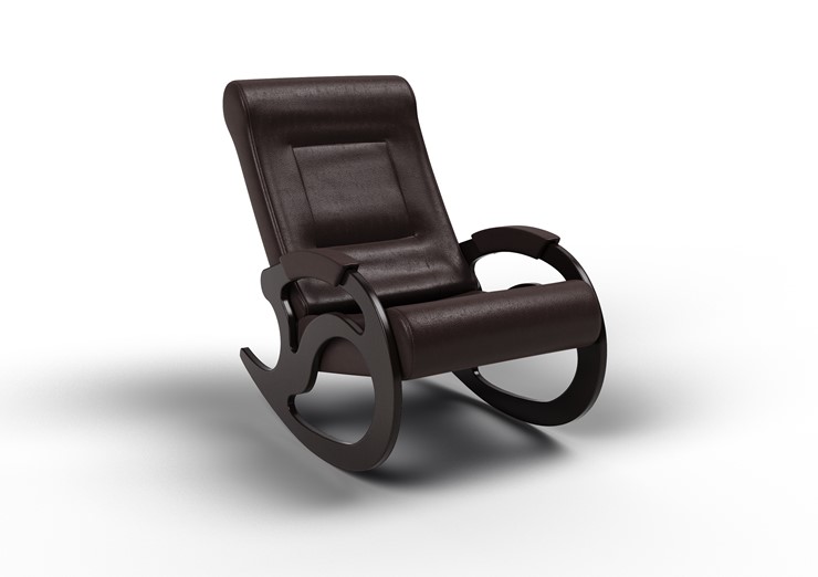 Кресло-качалка Вилла, экокожа крем 11-К-КР в Ангарске - изображение 1