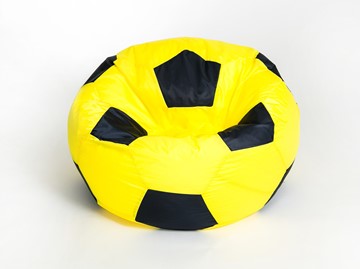 Кресло-мешок Мяч большой, желто-черный в Ангарске