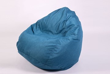 Кресло-мешок Юниор, рогожка синий в Братске