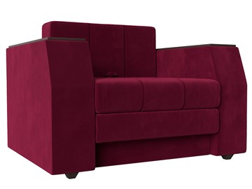 Кресло-кровать Атлантида, Бордовый (Микровельвет) в Ангарске