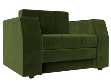 Раскладное кресло Атлантида, Зеленый (Микровельвет) в Ангарске