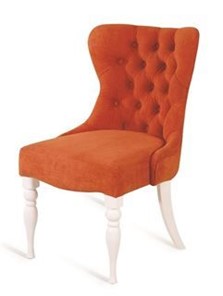 Кресло Вальс (Эмаль белая / Морковный) в Ангарске