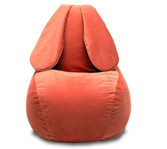Кресло-мешок Зайка (длинные уши), оранжевый в Ангарске - предосмотр