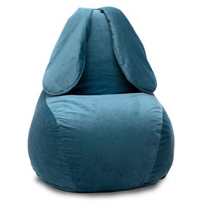 Кресло-мешок Зайка (длинные уши), синий в Братске