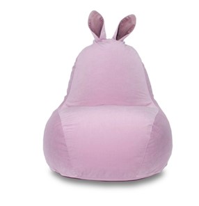 Кресло-мешок Зайка (короткие уши), розовый в Братске