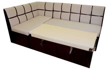 Угловой кухонный диван Квадро 5 со спальным местом в Ангарске - предосмотр 1