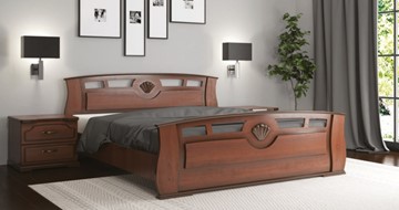 Спальная кровать СВ-Стиль Жемчужина 160*200 с основанием в Ангарске