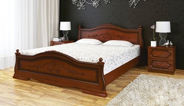 Спальная кровать Карина-1 (Орех) 90х200 в Братске