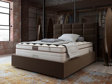 Кровать спальная Chocolate Compact/Island M 160х200, Микровелюр (Manhattan Лесной каштан) в Ангарске