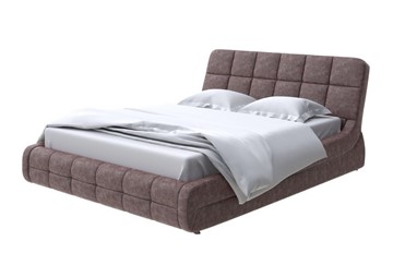 Кровать спальная Corso-6 200х200, Флок (Бентлей Кофейный) в Ангарске