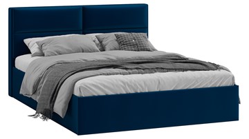 Кровать спальная Глосс Тип 1 (Велюр Confetti Blue) в Братске