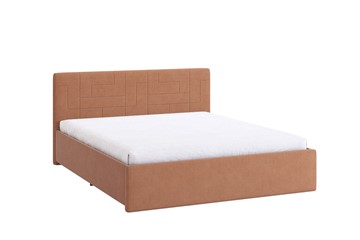 Спальная кровать Лора 2 1.6, персик (велюр) в Ангарске