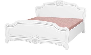 Спальная кровать Лотос (Лак-Белый Жемчуг) 160х200 в Ангарске