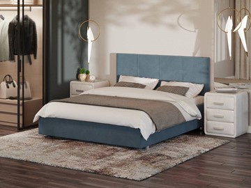Кровать в спальню Proson Neo 180х200, Велюр (Monopoly Прованский синий (792)) в Ангарске