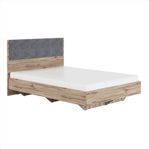 Кровать Николь (мод.1.3) 1,6 серый текстиль, с ортопедическим основанием в Братске