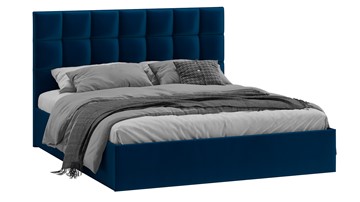 2-спальная кровать с подъемным механизмом Эмбер (Велюр Confetti Blue) в Ангарске