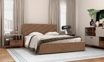 Кровать 2-спальная Юта 160х200 (вариант 3) с основанием в Ангарске
