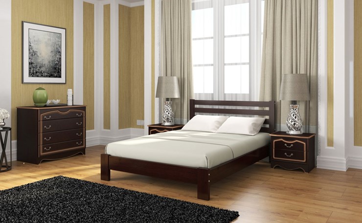 Кровать в спальню Вероника (Белый Античный) 160х200 в Братске - изображение 4