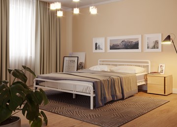 Кровать спальная Леон, 1600, белый в Ангарске - предосмотр