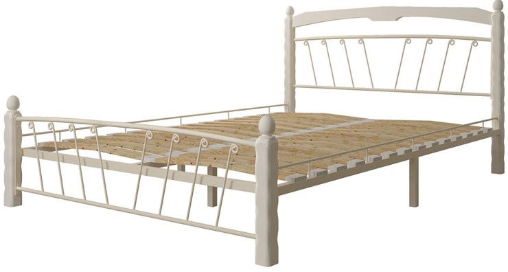 Кровать полутороспальная Муза 1, 1400, белый в Ангарске - изображение 1