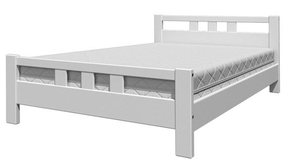 Кровать полуторная Вероника-2 (Белый Античный) 140х200 в Братске - изображение