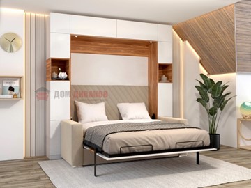 Кровать-шкаф с диваном Аделина 1400х2000 в Ангарске