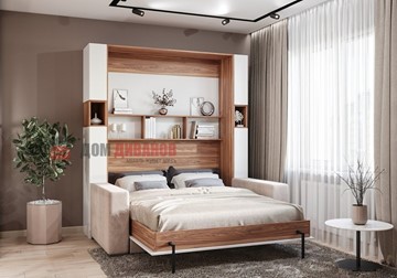 Кровать-шкаф с диваном Добрава, 1400х2000 в Ангарске