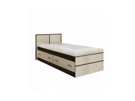 Кровать 1-спальная Сакура 900 с ящиками в Братске - изображение