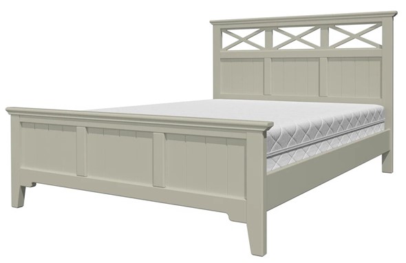 Спальная кровать Грация-5 с фисташковым карнизом (Фисташковый) 140х200 в Ангарске - изображение
