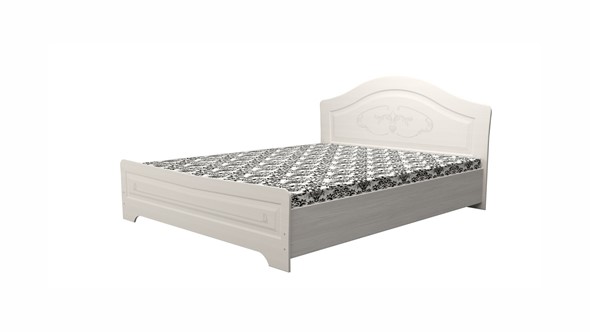 Полуторная кровать Ивушка-5 2000х1400, цвет Дуб беленый в Ангарске - изображение