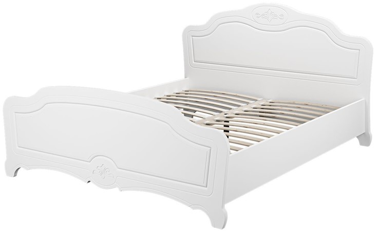 Кровать полутороспальная Лотос (Белый) 160х200 в Ангарске - изображение 1