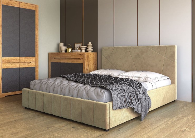 Полутороспальная кровать Нельсон Абстракция 120х200 (вариант 3) без основания в Ангарске - изображение 1