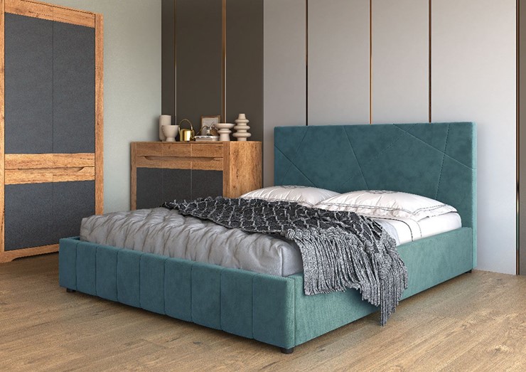 Спальная кровать Нельсон Абстракция 120х200 (вариант 4) без основания в Ангарске - изображение 1