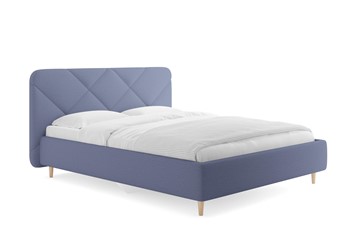 Полуторная кровать Taylor, Тедди синий 140х200 с основанием в Ангарске