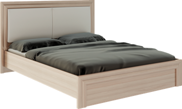 Спальная кровать Глэдис М31 (Шимо светлый/Белый текстурный) в Братске
