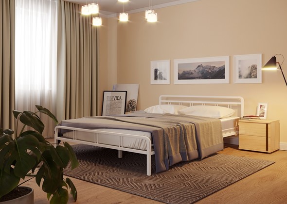 Односпальная кровать Леон, 900, белый в Ангарске - изображение