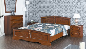 Спальная кровать Елена (Орех) 120х200 в Ангарске