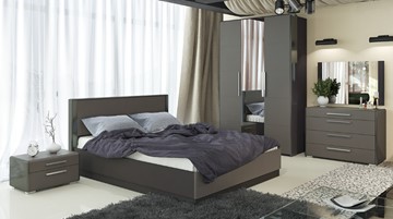 Модульная спальня Наоми №2, цвет Фон серый, Джут в Ангарске