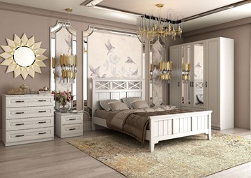 Модульная спальня Кантри (Белый) в Ангарске
