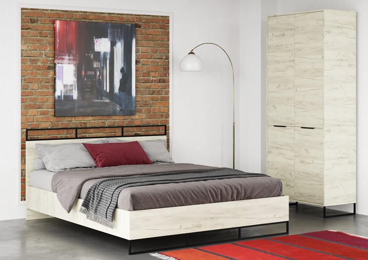 Набор мебели для спальни Loft, Дуб крафт белый в Ангарске - изображение
