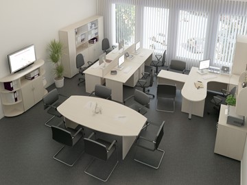 Офисный комплект мебели Комфорт (дуб шамони) в Ангарске