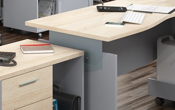 Офисная мебель OFFIX-NEW для 4 сотрудников с двумя шкафами в Ангарске - предосмотр 2