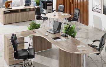 Набор мебели в офис Wave 2, рабочий стол и конференц-стол в Братске