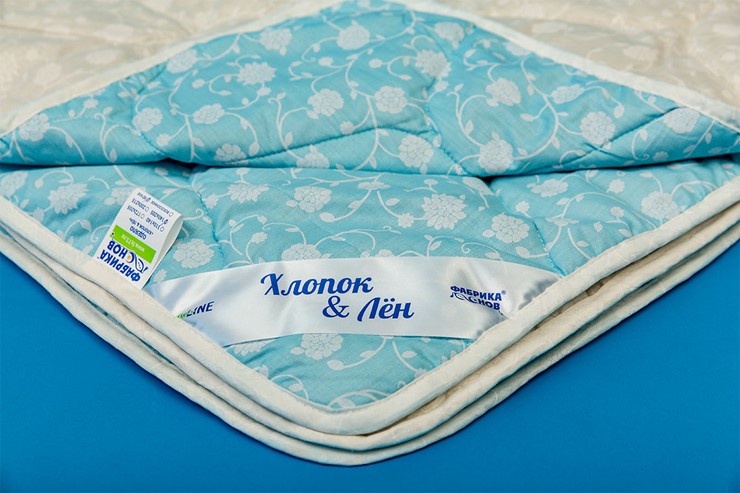 Одеяло легкое полутороспальное Хлопок &  Лен в Ангарске - изображение 1