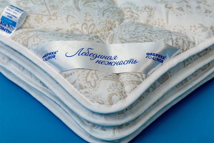 Одеяло всесезонное полутороспальное Лебединая нежность в Ангарске - изображение 1