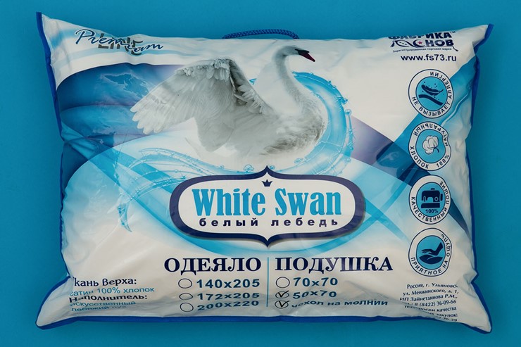 Подушка 50х70 Белый лебедь в Братске - изображение 2