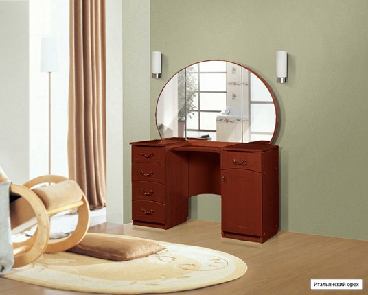 Косметический стол №4, Ивушка-5, цвет Итальянский орех в Ангарске - изображение