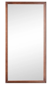 Зеркало навесное в гардероб Ника (Средне-коричневый) 119,5 см x 60 см в Ангарске