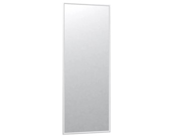 Настенное зеркало в спальню Сельетта-6 белый (1100х400х9) в Ангарске
