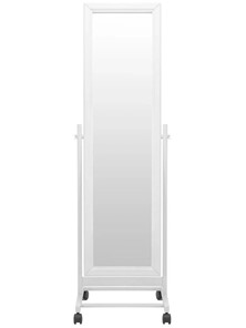 Напольное зеркало в спальню BeautyStyle 27 (135х42,5см) Белое в Братске - предосмотр 1